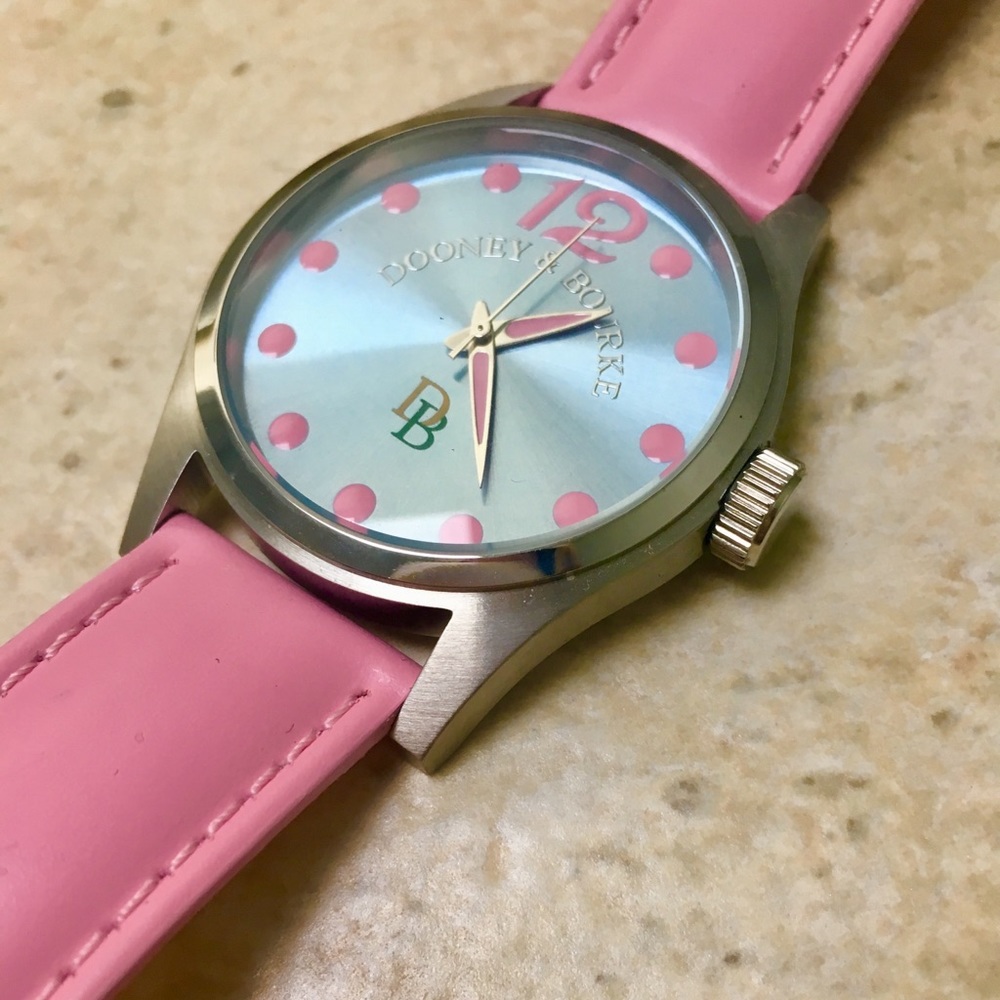 Dooney & Bourke Leather/Stainless Steel Watch